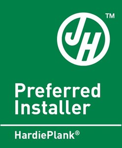 Preferred installer logo JH - fascia soffit guttering, soffit replacement and hardie cladding