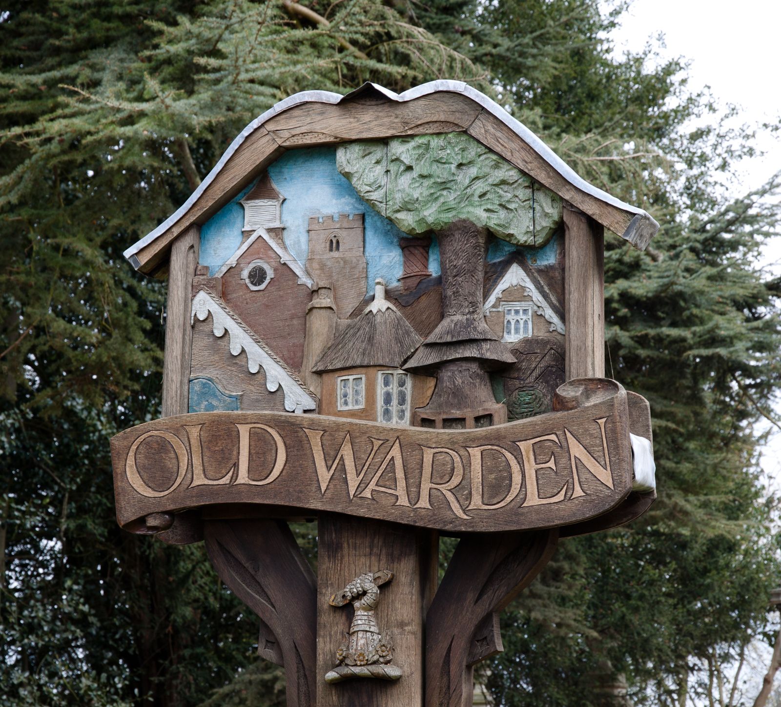 Old Warden Sign