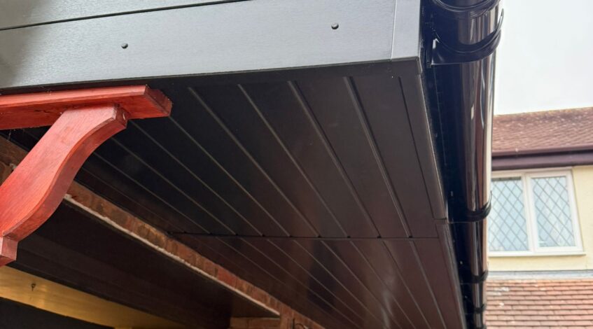 Black upvc fascia