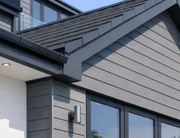 Fascias guttering & soffits Hertfordshire on modern house exterior