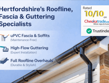 Roofline, fascia, and guttering specialists in Bedfordshire and beyond